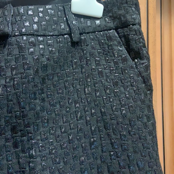 PerSe black pants w shimmery pattern size 14 - Picture 4 of 6